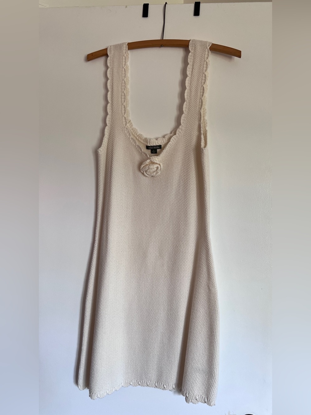 Wild Fable Crochet Mini Dress Dress with Floral Accent